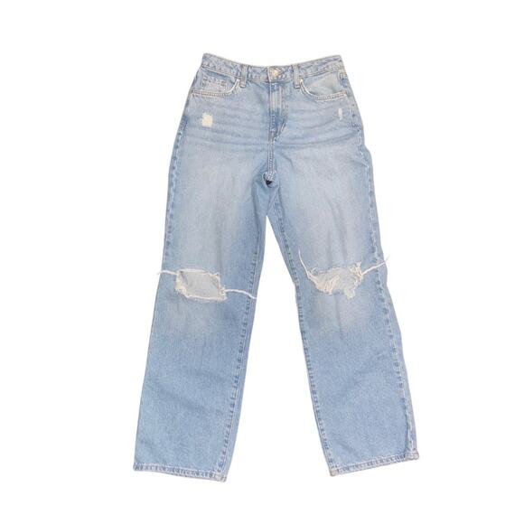 Forever 21 Women's Distressed Torn Jeans denim 90s fit Size 27 Y2K - Picture 1 of 5